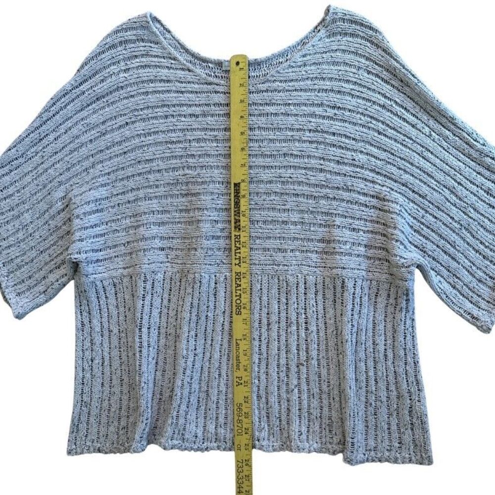J Jill Kimono Pure Jill Sweater Womens Sz L Oatmeal Relaxed Oversized Lagenlook - Picture 11 of 14